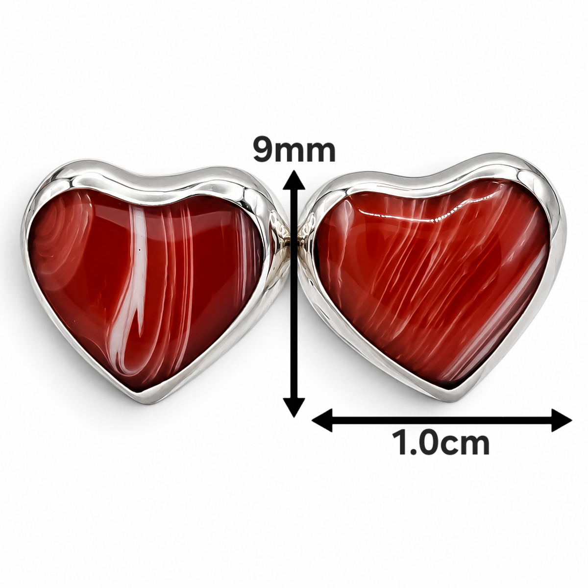 Arete Corazon Plata Ley 925