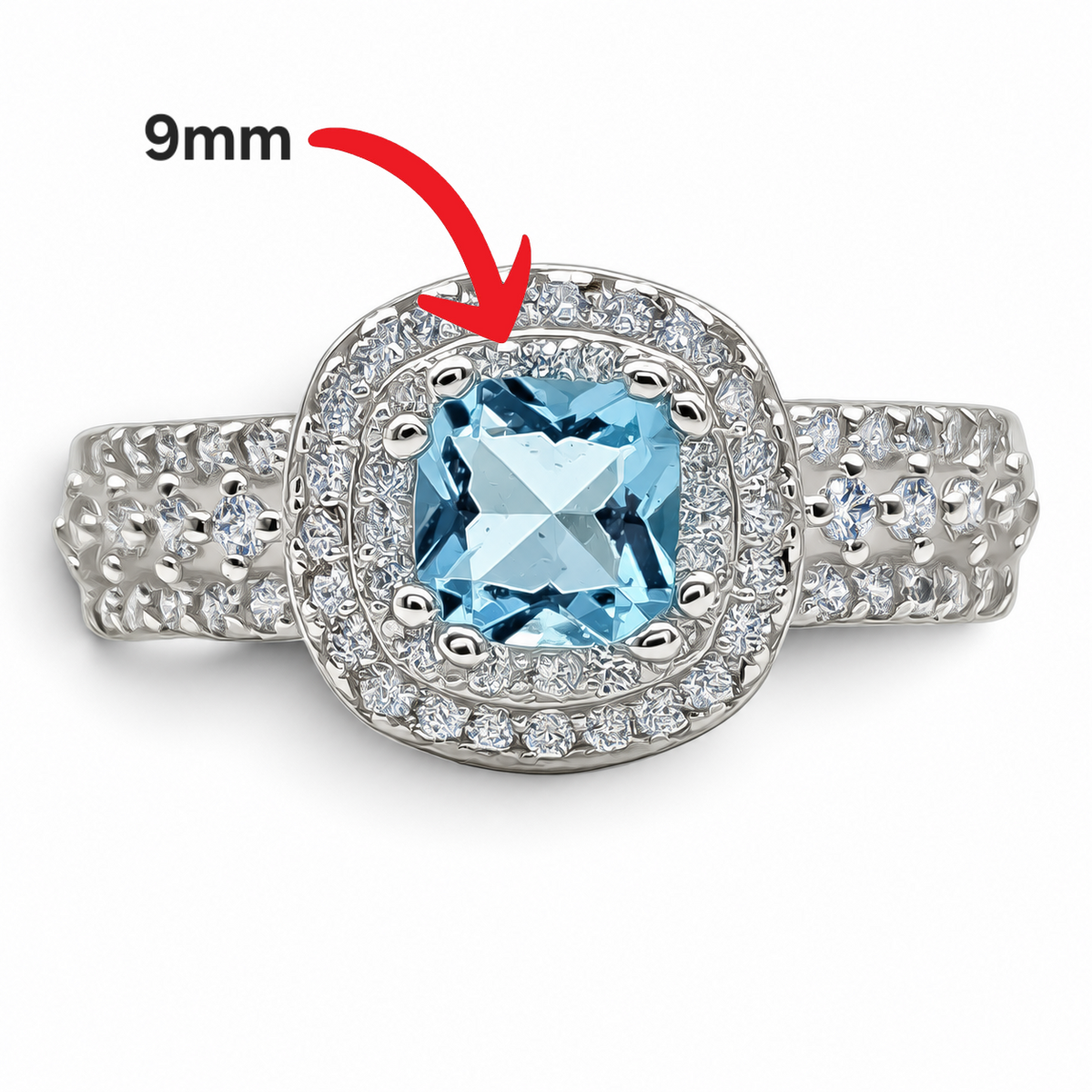 Anillo Zirconias Plata Ley 925