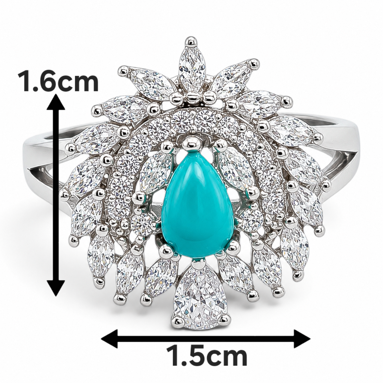 Set Zirconia Piedra Plata Ley 925