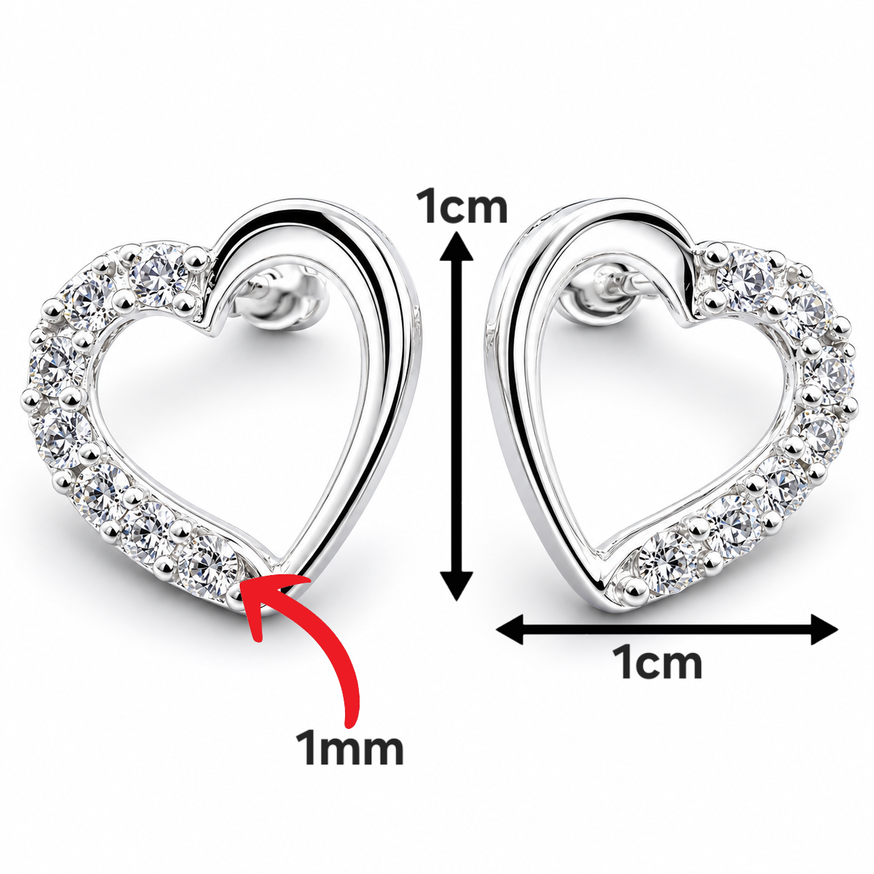Broquel Corazon Zirconia