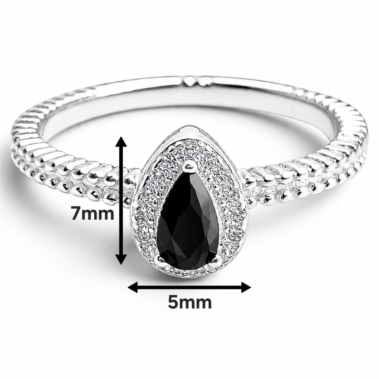 Anillo Gota Negra