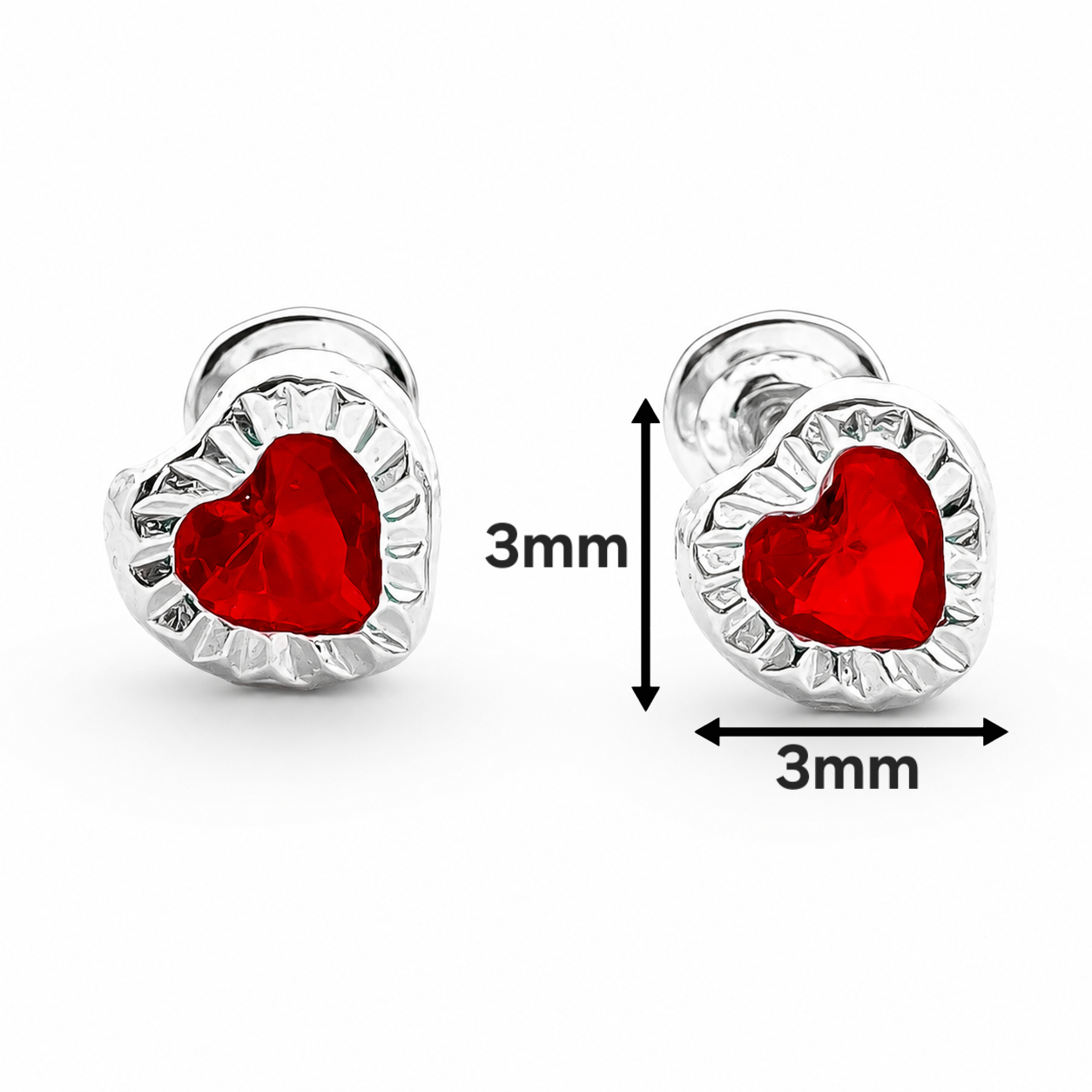 Broquel Corazon #3 Rojo