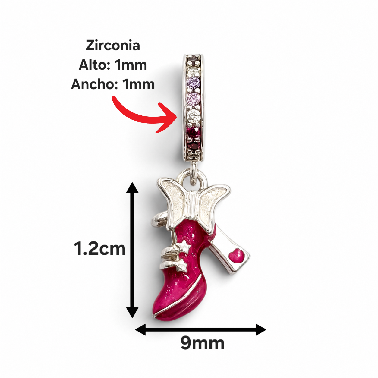 Charm Zapatilla Rosa Barbie