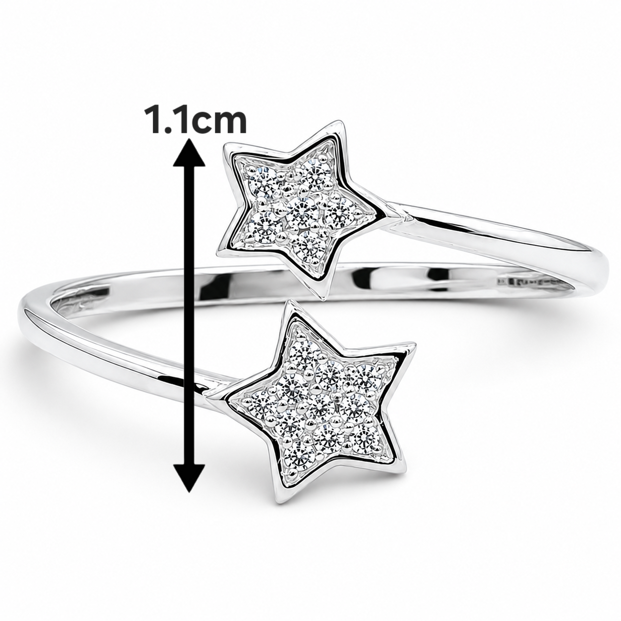 Anillo Estrellas Plata Ley 925