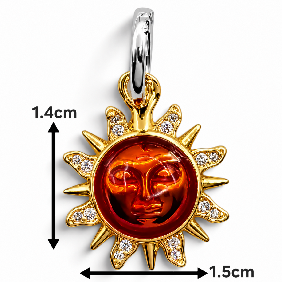 Charm Sol Plata Ley 925