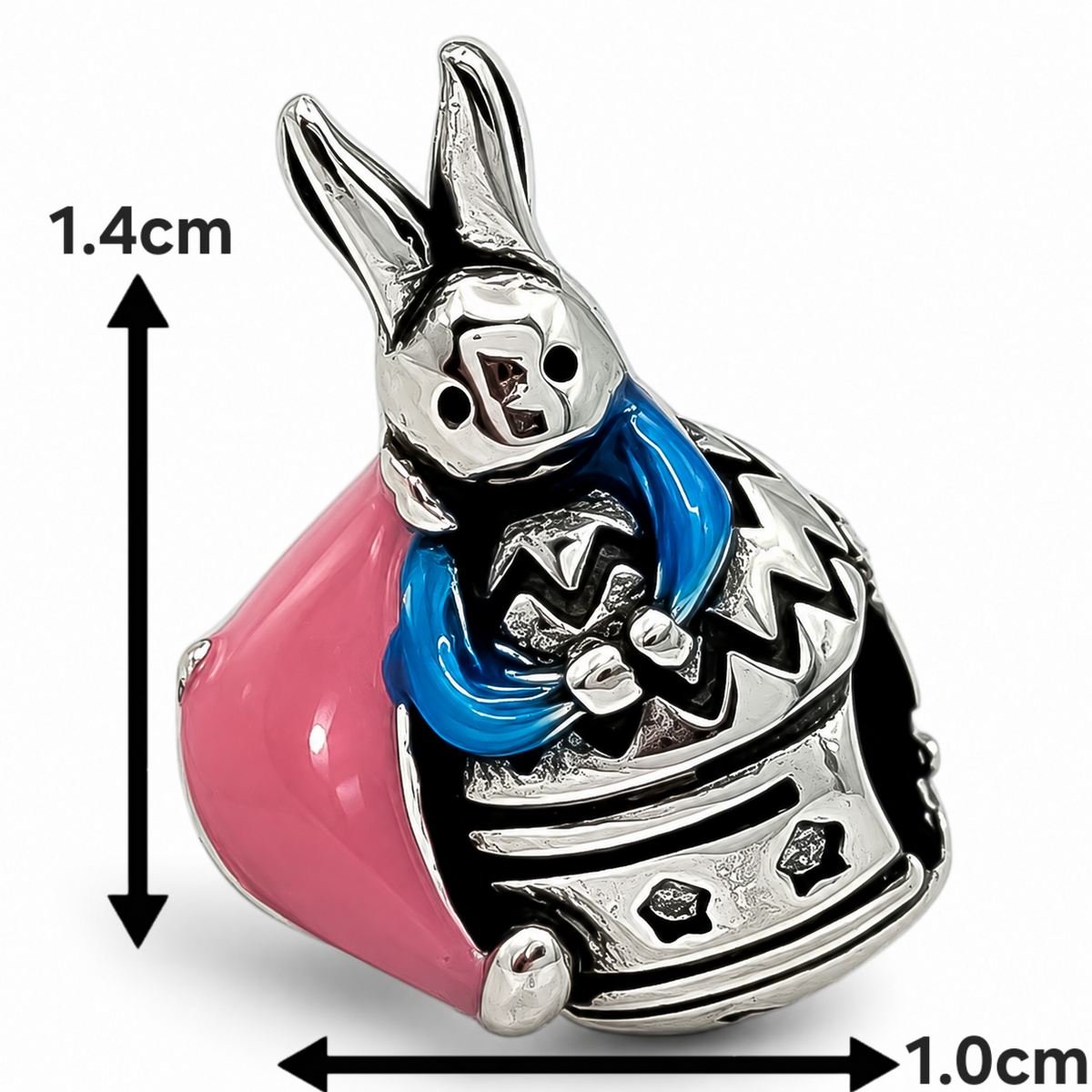 Charm Conejo Pascua Plata Ley 925