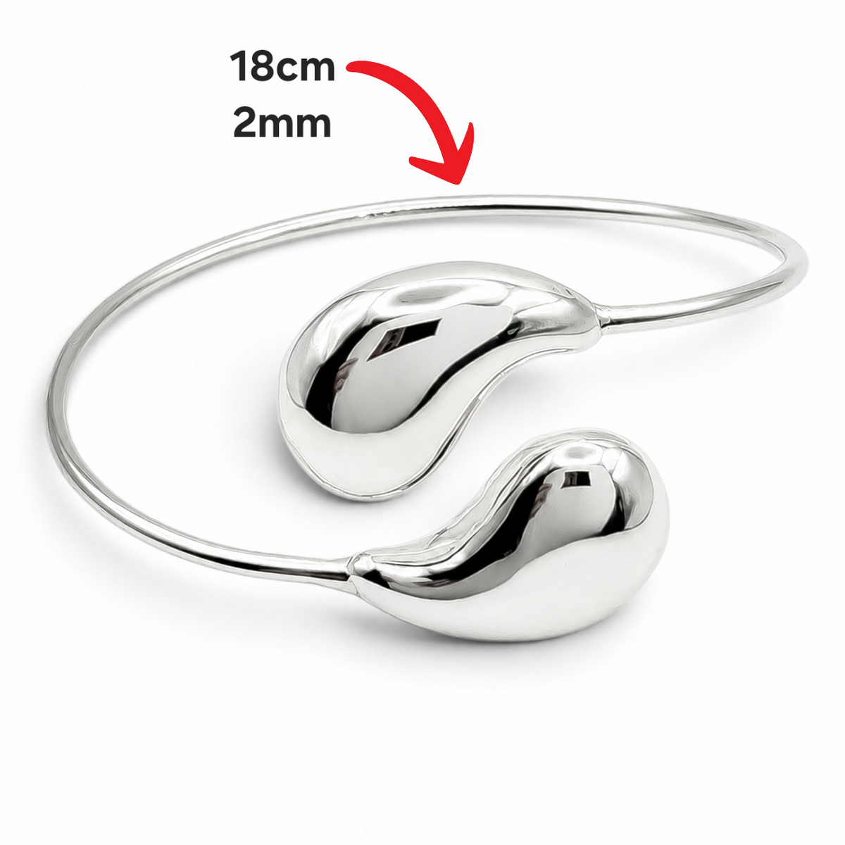 Brazalete Botega Plata Ley 925