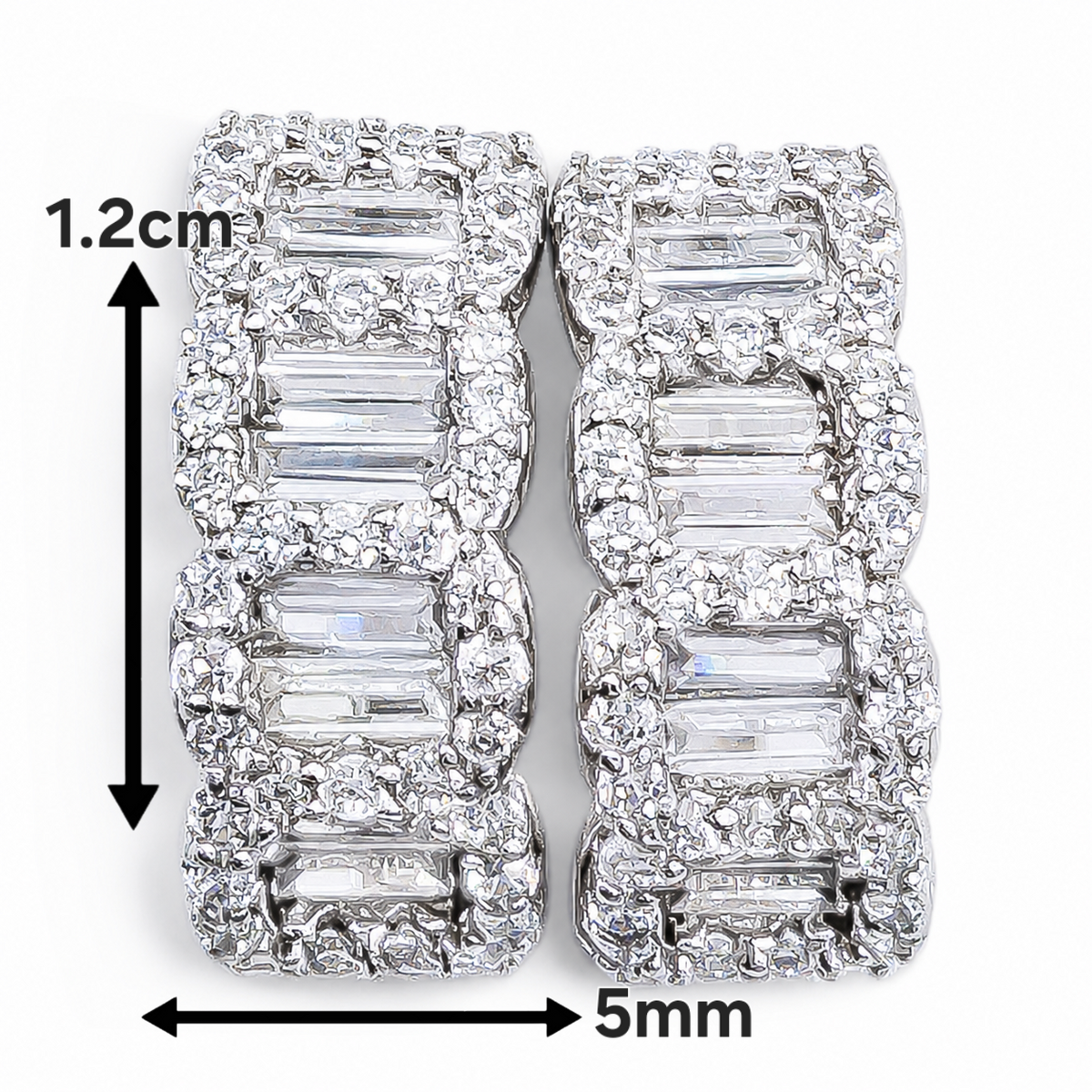 Hugguies Zirconia Plata Ley 925