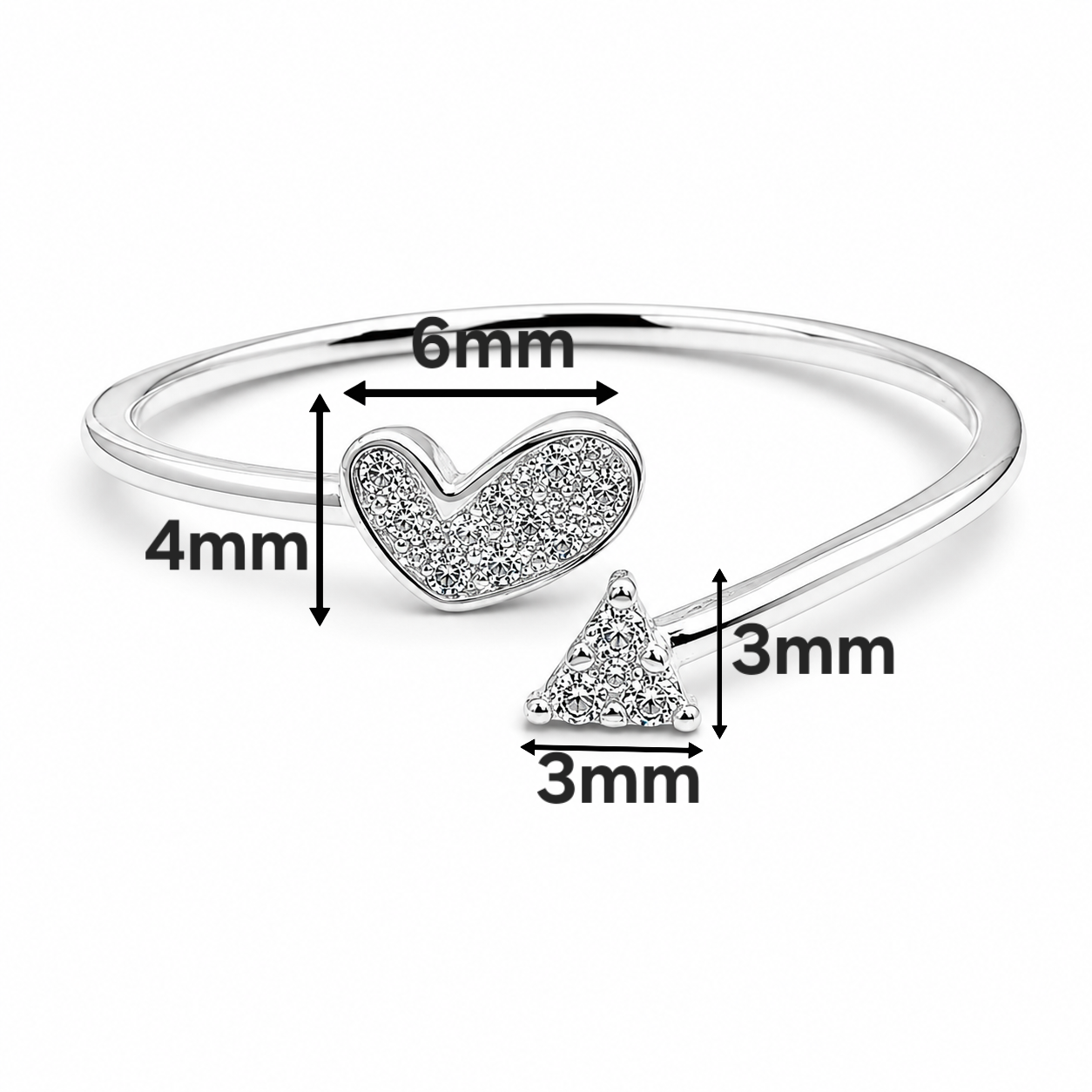 Anillo Ajustable Zirconia Plata Ley 925