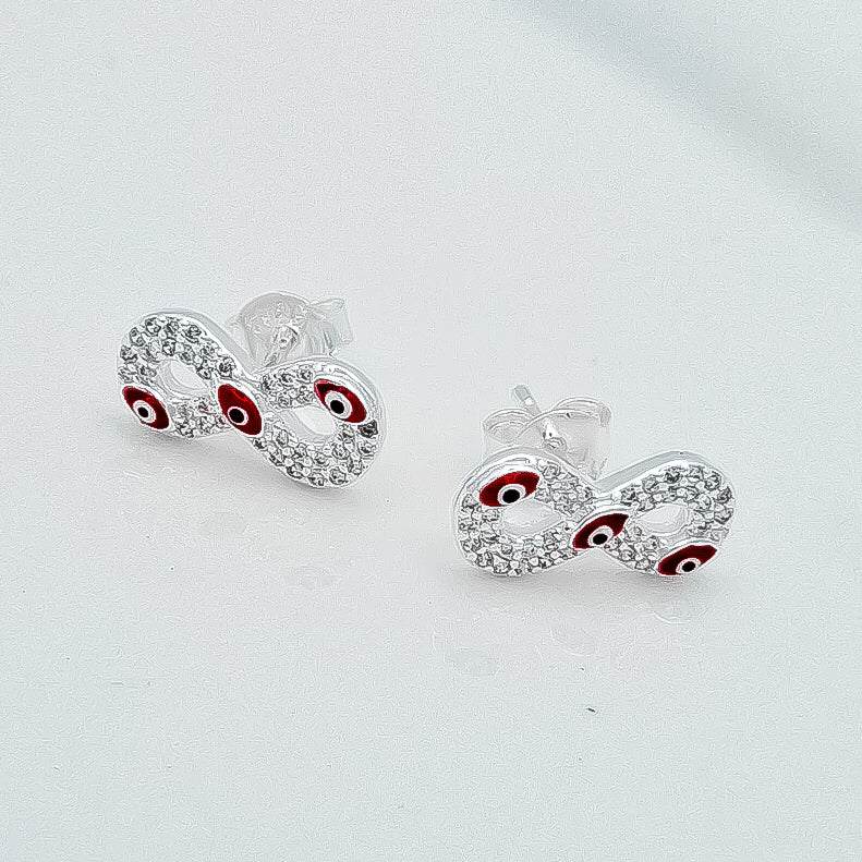 Arete Infinito Ojo Rojo