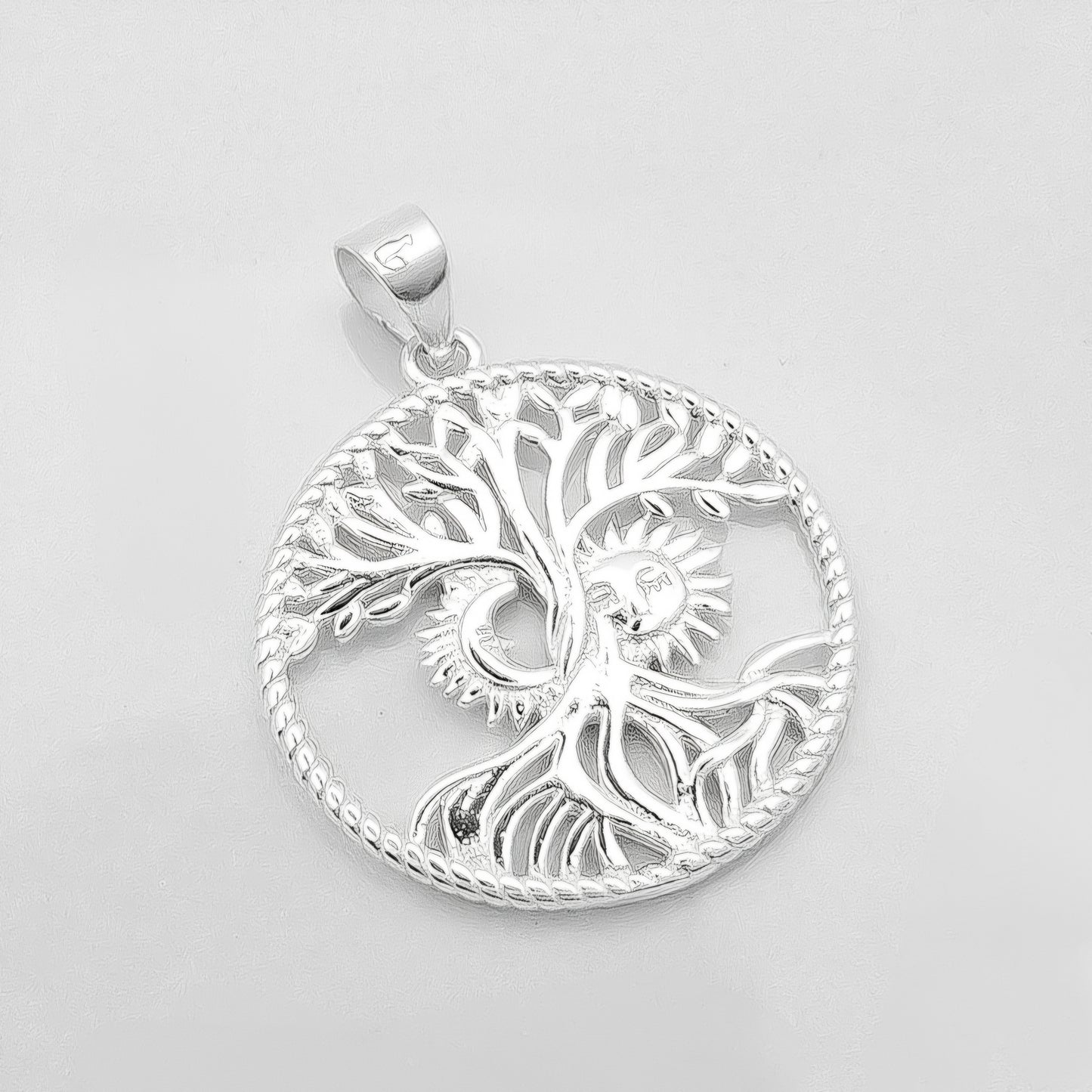 Dije Arbol Sol y Luna