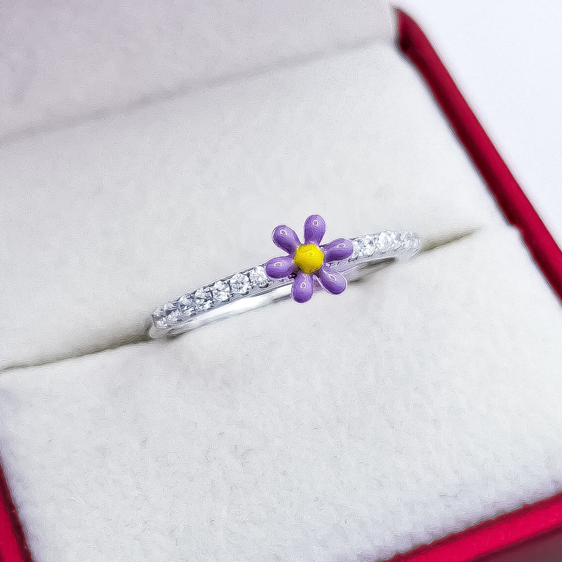 Anillo Flor Morada