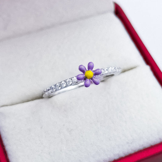 Anillo Flor Morada
