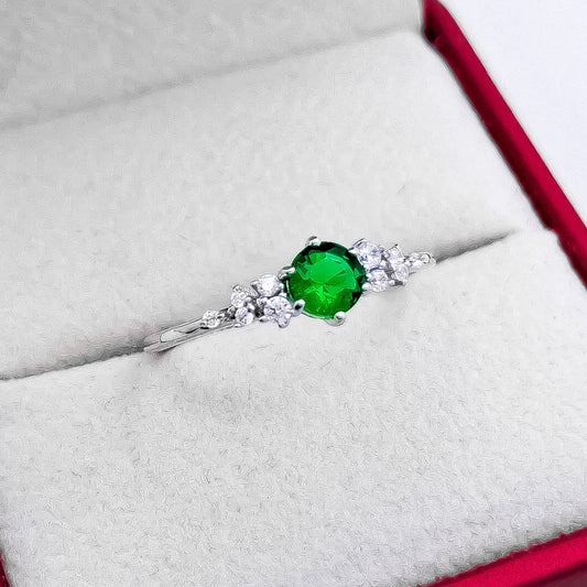 Anillo Zirconia Verde