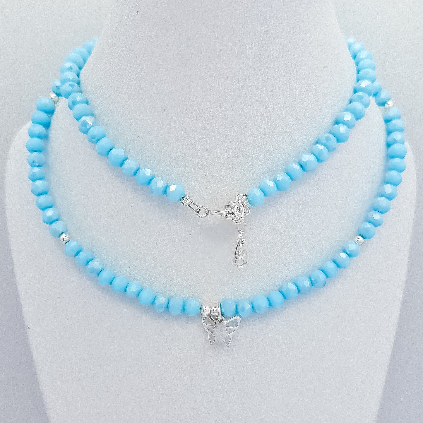 Collar Mariposa Azul