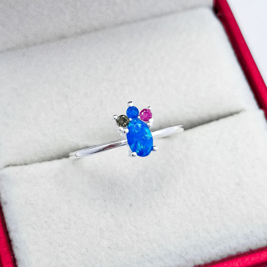 Anillo Opalo Azul