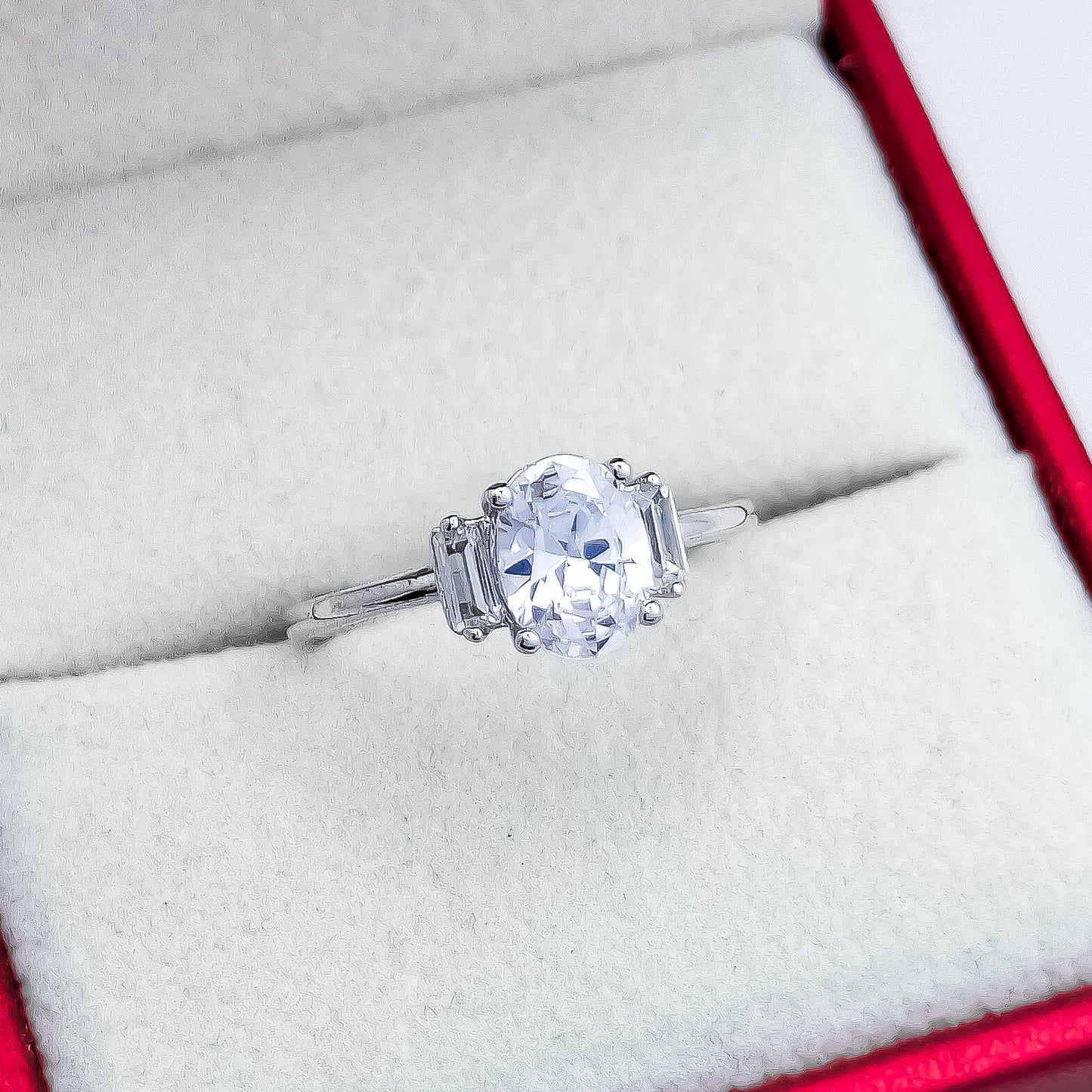 Anillo Zirconia Blanca