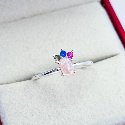 Anillo Opalo Rosa