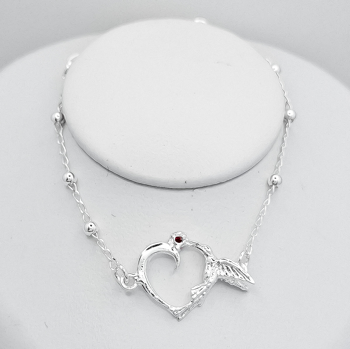 Pulsera Corazon Colibri