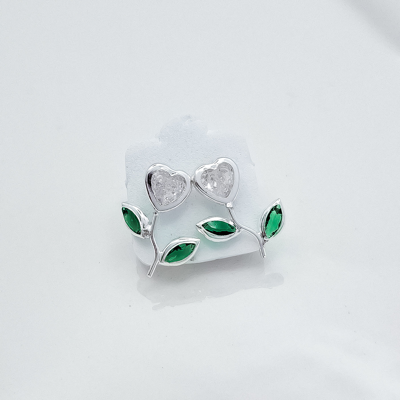 Broquel Flor Corazon Blanco