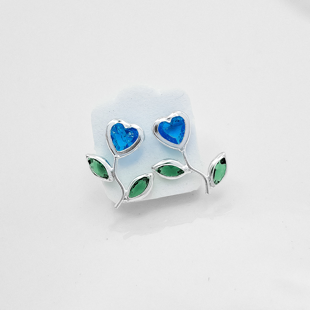 Broquel Flor Corazon Azul