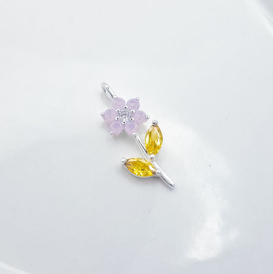 Dije Flor Opalo Zirconia