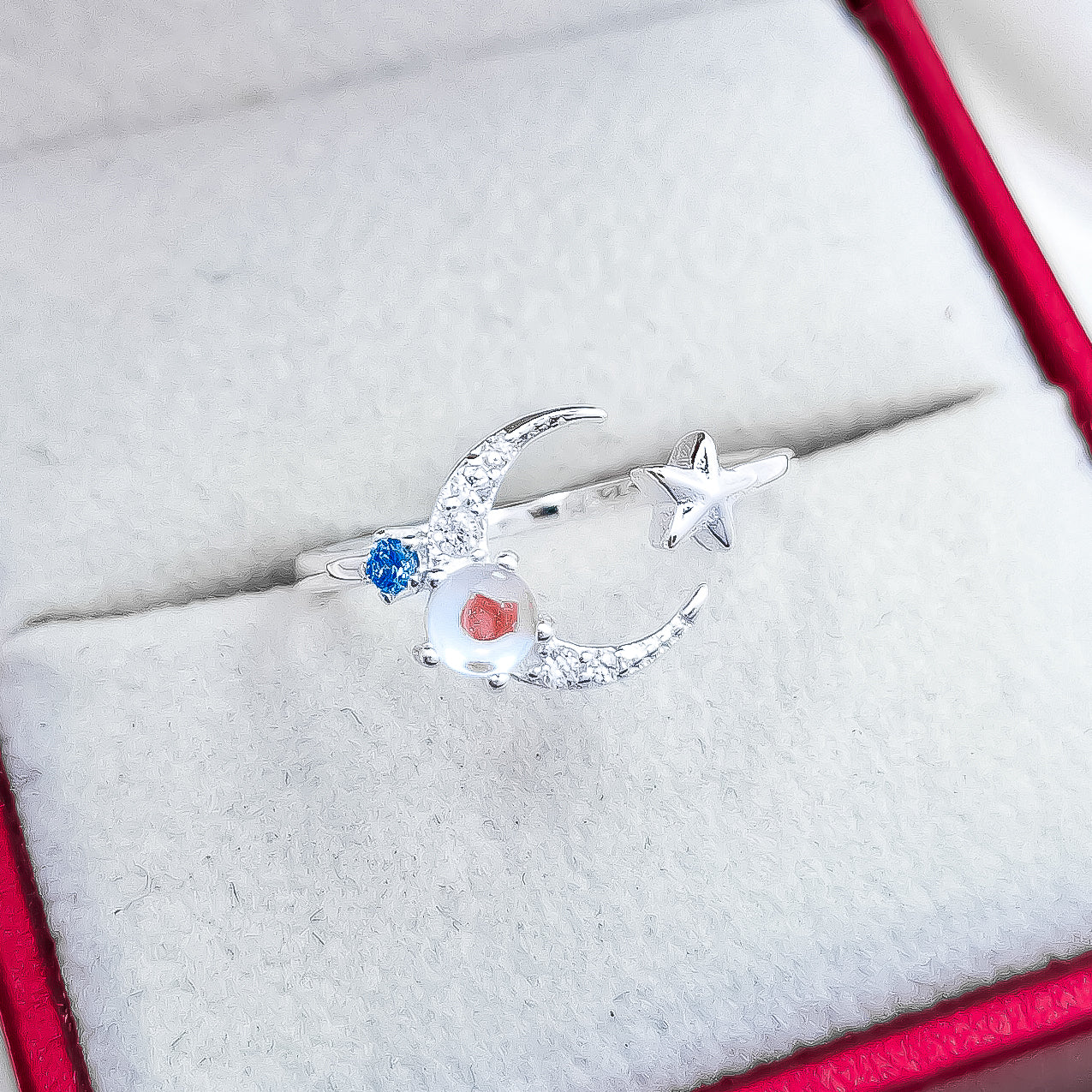 Anillo Media Luna Estrella