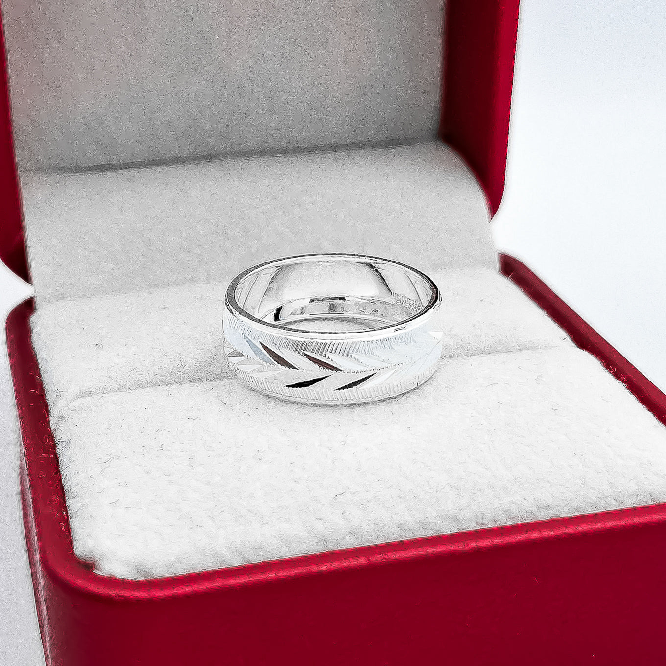 Argolla Diamantada Hojas