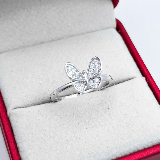 Anillo Mariposa Blanca
