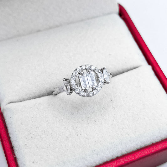 Anillo Redondo Zirconias