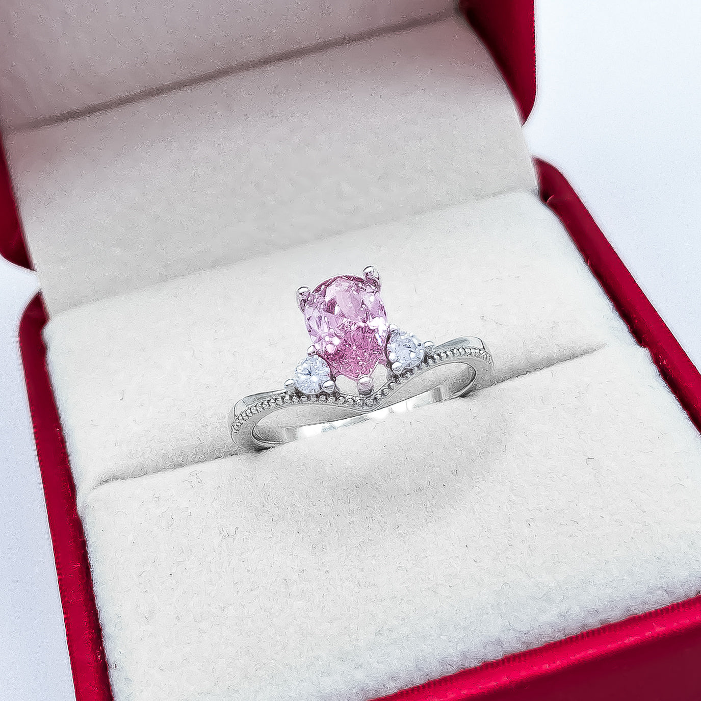 Anillo Gota Zirconia