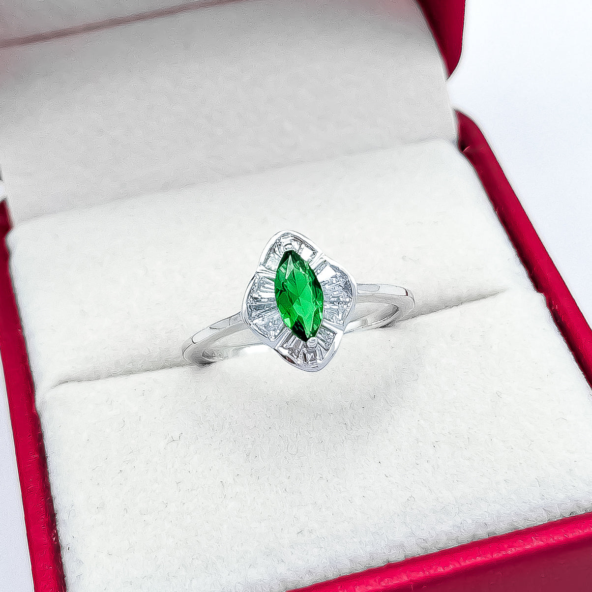 Anillo Zirconia Verde