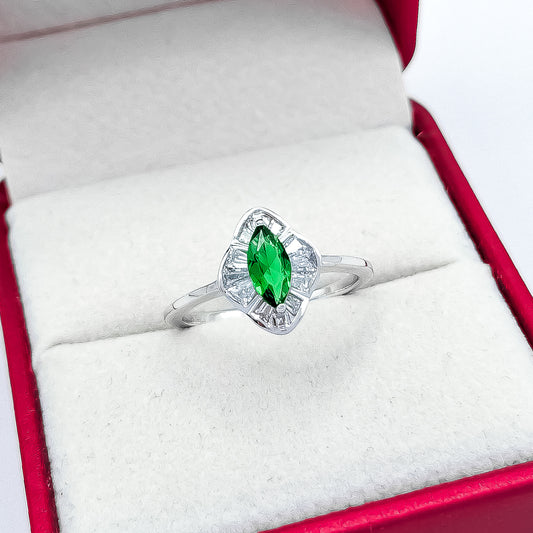 Anillo Zirconia Verde