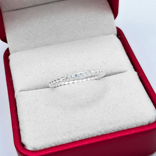 Anillo Torzal Zirconia