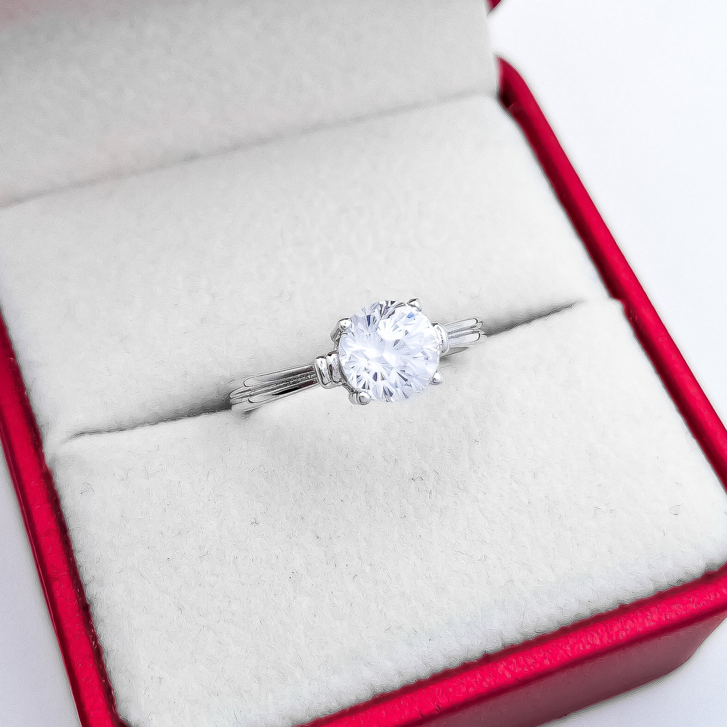 Anillo Zirconia Blanca