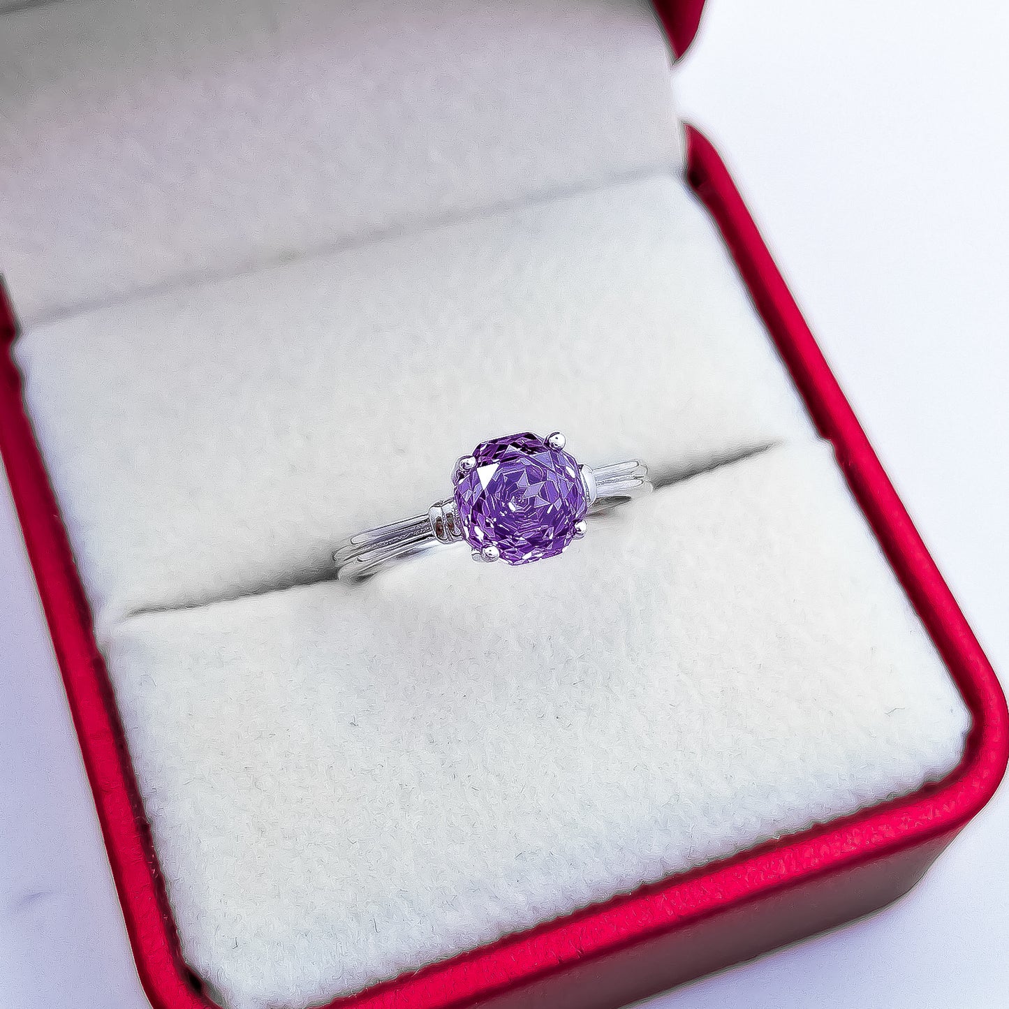 Anillo Zirconia Morada