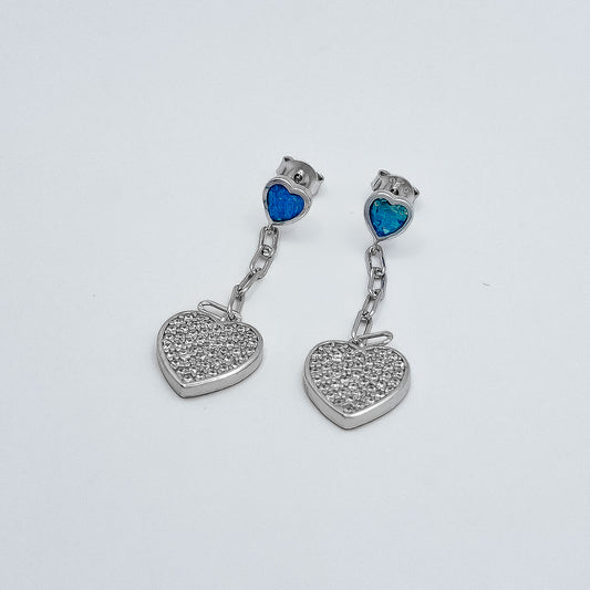 Arete Opalo Azul