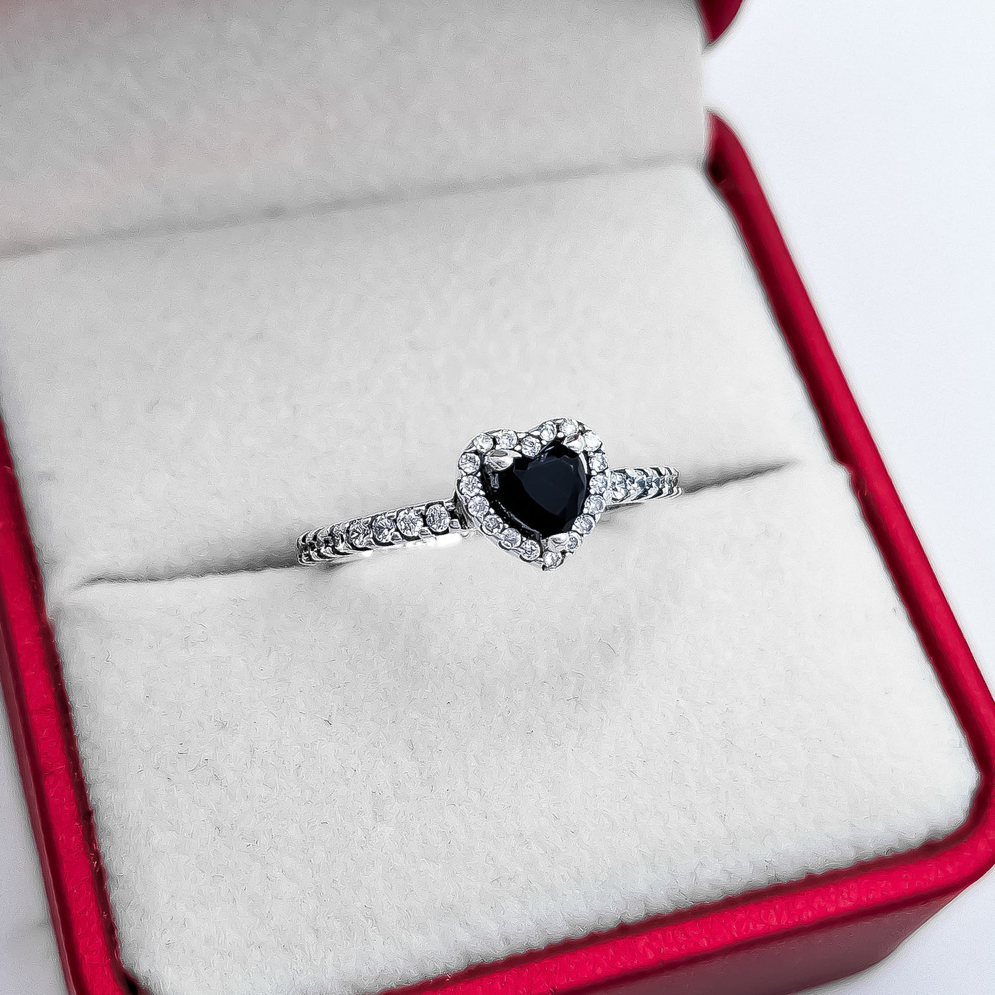 Anillo Corazon Negro