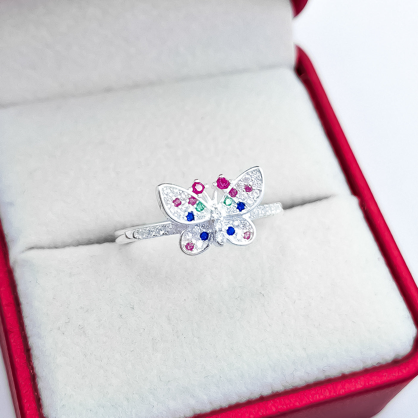 Anillo Mariposa Multicolor