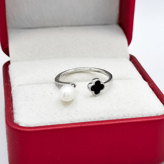 Anillo Perla Van Negro