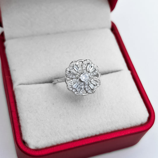 Anillo Zirconia Trebol