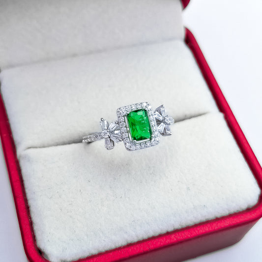 Anillo Verde Zirconia
