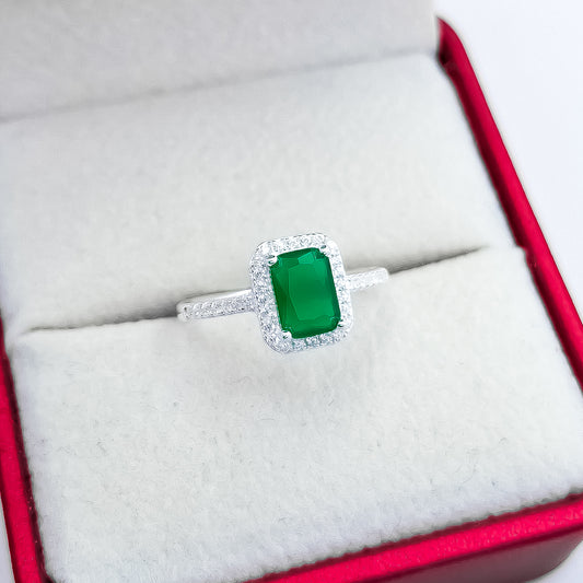 Anillo Zirconia Verde
