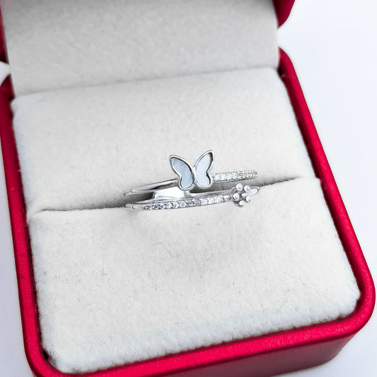 Anillo Mariposa Zirconia