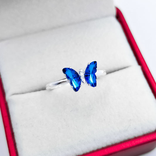 Anillo Mariposa Azul