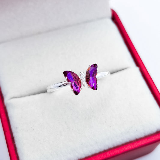 Anillo Mariposa Rosa