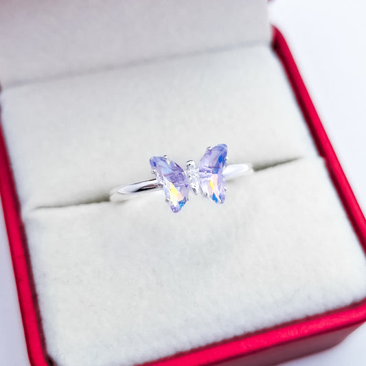 Anillo Mariposa Blanco