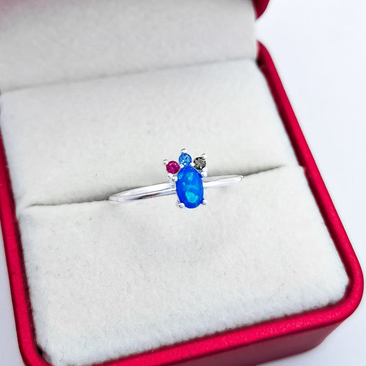 Anillo Opalo Zirconia