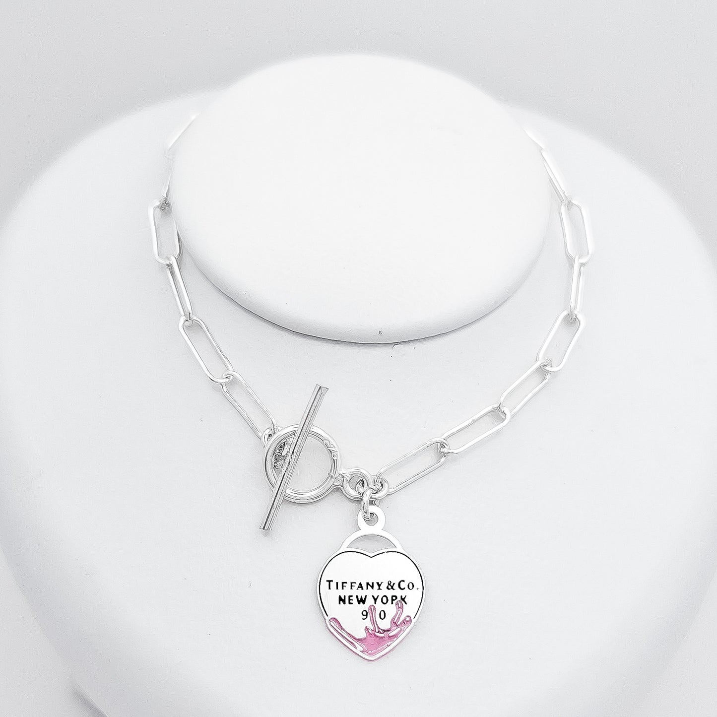 Pulsera Corazon Tiff Rosa