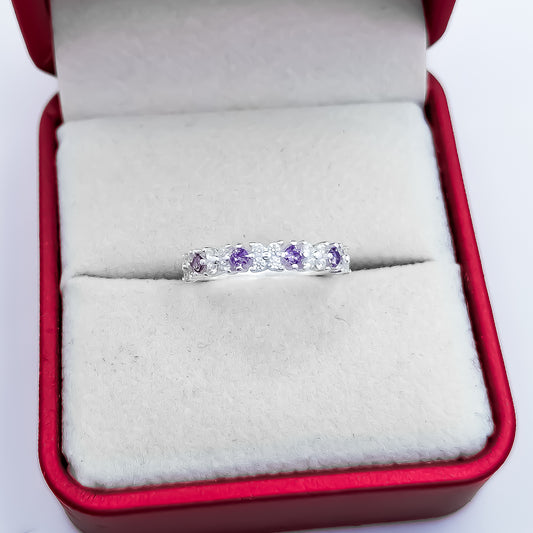 Anillo Zirconia Morada